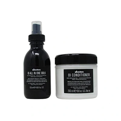 Image of Bundle 2 Items : Davines OI/ALL IN ONE MILK &amp; Essential Haircare OiI Conditioner Absolute Beautifying 250ml