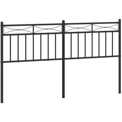 Image of vidaXL Metal Headboard Black 150 cm