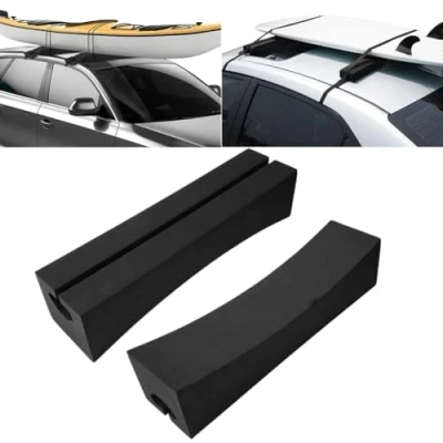Image of Car Roof Rack,Outdoor Portable EVA Soft Oval Racks Bars for Surfboard Kayak Stand up Paddle