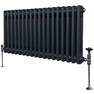 Image of MonsterShop Traditional 2 Column Radiators 300 x 832mm Anthracite Grey