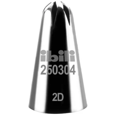 Image of ibili &quot;Close Star&quot; Piping Nozzle, Silver, 4 mm,250304