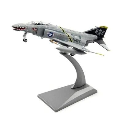 Image of AirModels McDonnell F 4 Phantom II Diecast Aircraft Model 1/100 Scale Plane Toy Collectable Gift