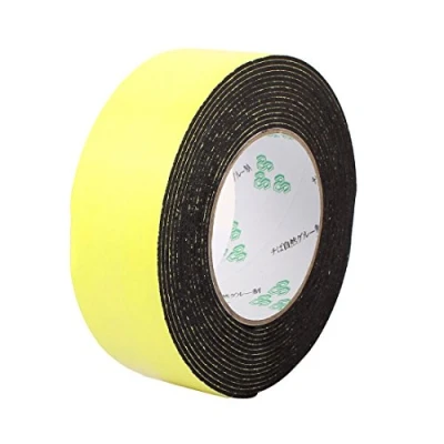 Image of sourcingmap 45mm x 2mm Single Sided Self Adhesive Shockproof Sponge Foam Tape 5M Length for Door Window