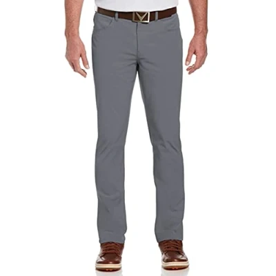 Image of Callaway Men&#039;s Everplay 5 Pocket Golf Pant (Waist Size 30 56 Big &amp; Tall) Dark Grey Heather