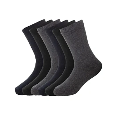 Image of BRAND KRUZE 3 Pairs Boys Thermal Socks Winter Warm Kids Teens Thick Boot Sock (12.5 3.5, Multicoloured (B10715))