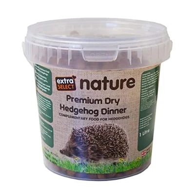 Image of Extra Select Premium Hedgehog Dinner: Nutrient Rich Dry Food for Year Round Feeding 1L Tub