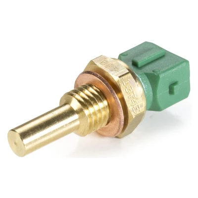 Image of 60573388, 60812240, 7738223 Coolant Temperature Sensor HELLA 6PT 009 107 431 yellow green with seal PEUGEOT: 106 II Hatchback, 306 Hatchback
