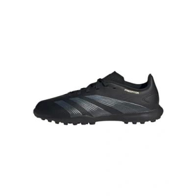 Image of adidas Performance Predator League TF Unisex Astro turf trainers for kids, Size: 11.5K, Core black/gold metallic Synthetics