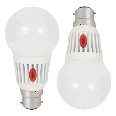 Image of LITCRAFT 7W B22 Bayonet Cap Dusk Till Dawn LED Light Bulb Warm White 2 Pack