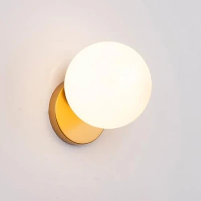 Image of Wall lights,Modern Lights Indoor,Glass Ball Lamp, Minimalist Mid Century Light Fixture,Wall Sconce Lighting for Living Room/Bedrooms/Bedside