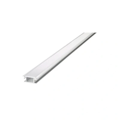 Image of Recessed Frosted Diffuser 26.9x11mm Aluminium Profile Rail 1 Metre Integral LED