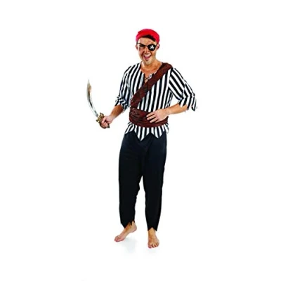 Image of Fun Shack First Mate Men&#039;s Pirate Costume, Costume Adult Men, for Mens Medium