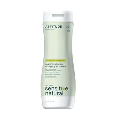 Image of ATTITUDE Nourishing Hair Shampoo for Sensitive Dry Scalp, EWG Verified, Soothing Oat, and Damaged Hair, Naturally Derived Ingredients, Vegan Plant Based, 473 mL