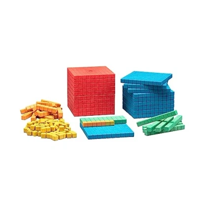 Image of Wissner WissnerR39578.000 colored Dienes Base Ten Set, Multi Color