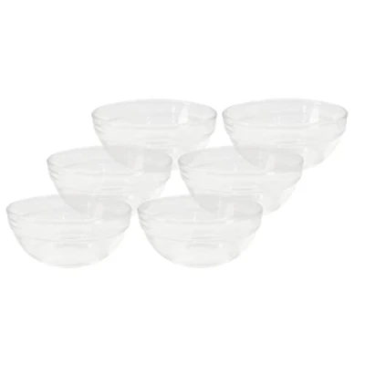 Image of Provance 6 x glass bowls, diameter 9 cm, dip bowl, dessert tapas bowl