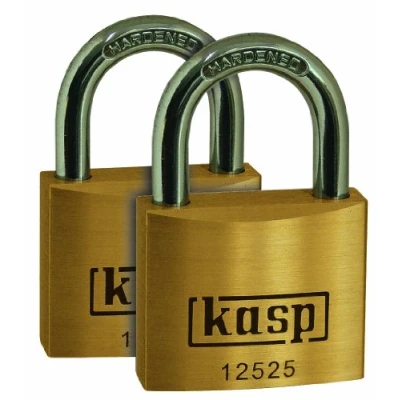 Image of Kasp Premium Brass Padlock 25mm Twin