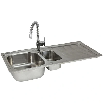 Image of MonsterShop Kukoo Steel Sink and Rainbow Tap