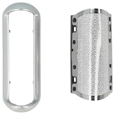 Image of vhbw Replacement Shaver Foil compatible with Braun PocketGo 370, 550, 555, 570 (type 5608), 575 Electric Frame, silver