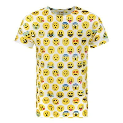 Image of Emoticon Sublimation Men&#039;s T Shirt White