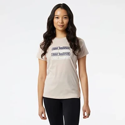 Image of New Balance Sport Script Graphic Tee, Women, Black, M