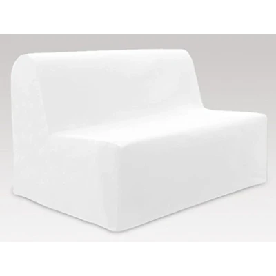 Image of PANAMA cotton sofa bed cover, white 140 x 200 cm