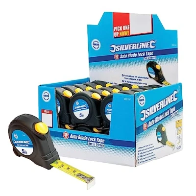 Image of Silverline Auto Blade Lock Tape Display Box 30pce 5m / 16ft x 19mm
