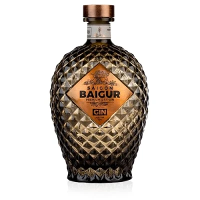 Image of Saigon Baigur Premium Dry Gin (70cl, ABV 43%) ❘ a Unique Blend of 12 Distinct Vietnamese Botanicals, The First to be Distilled in Ho Chi Minh City, Brewed Traditional Copper Pot