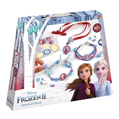 Image of Disney Frozen II Sisters Jewellery Craft Kit: Make your own princess bracelets with beautiful beads, charms and stickers by Anna Elsa