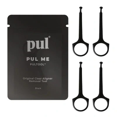 Image of PUL Aligner Removal Tool Black Safe &amp; Hygienic Hook for Invisalign Retainers Gentle BPA Free Design Daily Use