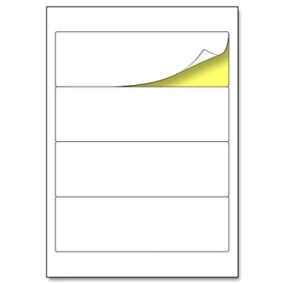 Image of 192 x 61 mm, 25 Sheets, Lever Arch File Folder Spine Labels A4 Laser/Inkjet Printing