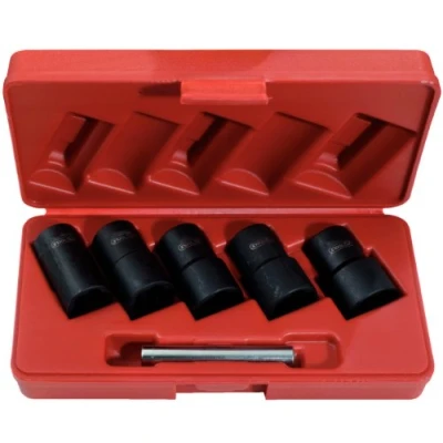 Image of KS Tools 913.1240 Spiral profile impact socket set, 6 pcs, 1/2&quot;, 19 25mm
