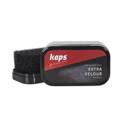 Image of Kaps Sponge Brush For Nubuck And Suede Shoes, Extra Velour, Transparent