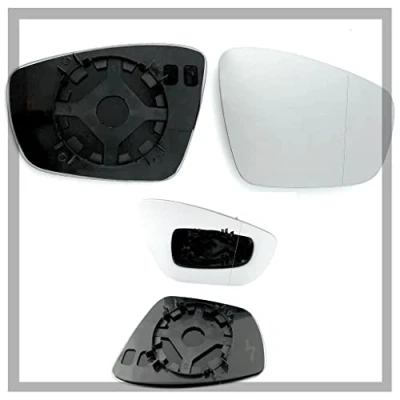 Image of Fits Volkswagen Polo, For 2005 to 2010 (MK4 Facelift) Non Heated Base Wide Angle Wing Mirror Glass RIGHT HAND (UK Driver Side)