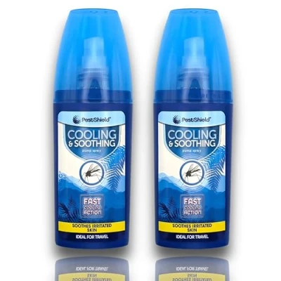 Image of Cooling Soothing Insect Bite &amp; Sting Pump Spray Instant Relief of Bites from Mosquito Midges Ticks Bedbugs Nettles Horseflies Jellyfish Contains Vitamin E (Bundle by FREYPAC®) (2)