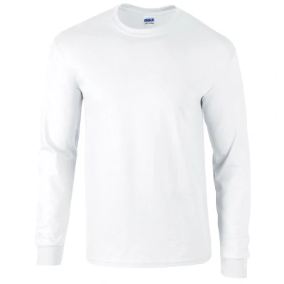 Image of Gildan Ultra Cotton Adult Long Sleeve T Shirt White* 4XL