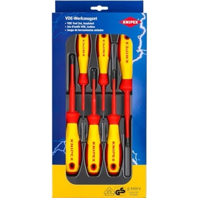 Image of Knipex VDE Screwdriver Set Phillips® / Pozidriv® (self service card/blister) 00 20 12 V03