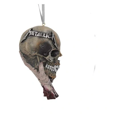 Image of Nemesis Now Metallica Sad But True Hanging Ornament 10.8cm, Officially Licensed Merchandise, Rock Band Christmas Decoration, Cast in the Finest Resin, Expertly Hand Painted