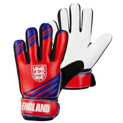 Image of England FA Goalkeeper Gloves for Kids and Teenagers Non Slip Padded Palms Size 5 or 7 Gifts Boys (Size 7)