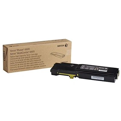 Image of Xerox Genuine Phaser 6600 / Workcentre 6605 Yellow High Capacity Toner Cartridge (6,000 Pages) 106R02231