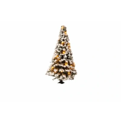 Image of Noch 22120 Iluminated Christmas Tree snowy, with 20 LEDs, 8 cm high, Coloured