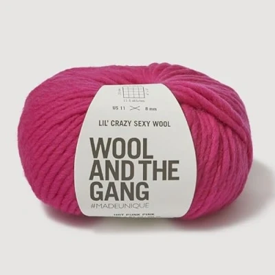 Image of Wool and the Gang, Lil&#039; Crazy Sexy Wool, Hot Punk Pink, 100g, Chunky