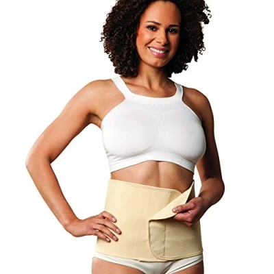 Image of Carriwell Adjustable Organic Cotton Belly Binder (Small/Medium, Natural)