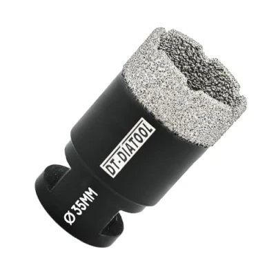 Image of DT DIATOOL Diamond Drill Bit 35mm Hole Saw for Dry Drilling Tile Porcelain Marble Ceramic Granite