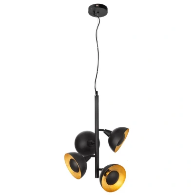 Image of Satellite Multi Arm Pendant Ceiling Light Matt Black 4x E14