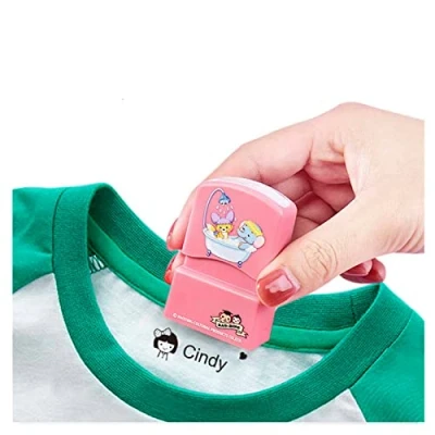 Image of Space Stamp,Name Stamp for Clothes Kids,Custom Name Stamp,Stamp,Space Stamp,Personalised Kids (BZ001 Pink,1pcs)