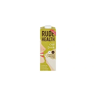 Image of Rude Health 6 x 1 Litre Organic Oat Dairy Alt Milk, 100% Natural Drink, Lactose Free, Free &amp; Gluten No Added Sugar, Award Winning, Healthy Vegan, Recyclable Packaging