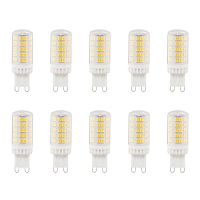 Image of Aiwerttes G9 Led Bulb 6W,G9 64LEDs AC220 240V Light 60W Halogen Equivalent,360Beam Angle,Energy Saving Bulbs for Home Lighting,10 Pack(Warm White)