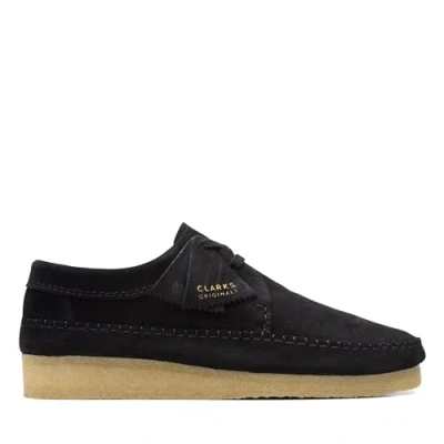 Image of Clarks Originals Weaver Casual laceups, Men&#039;s, Size: 12, Black Suede