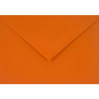 Image of Netuno 100 orange coloured envelopes DIN C6 114x162mm 4.49x6.39 inches 115gsm Sirio Color Arancio pointed gummed flap no window for wedding invitations birthday greeting cards flyers Christmas voucher