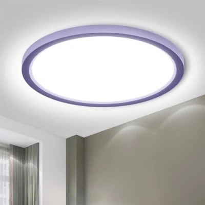Image of LQWELL® Ceiling Light LED Lamp, IP44 Waterproof Bathroom Lamp Round Flat 18W 6000K 1600LM Modern Simple Thin for Living Room Bedroom Kitchen Office, 220 * 24mm (White)